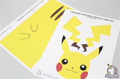 Pikachu face template for parties