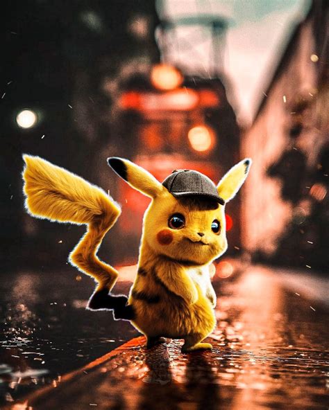 Pikachu in city