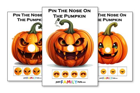 Pin the Nose on the Pumpkin Game