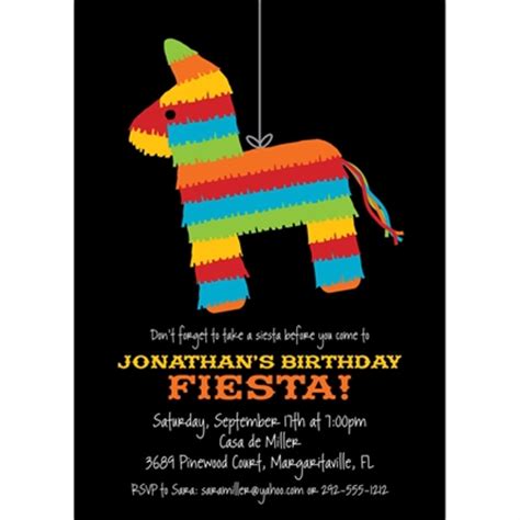 Piñata-themed Fiesta Invitation