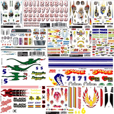 Description of Pinewood Derby Car Stickers