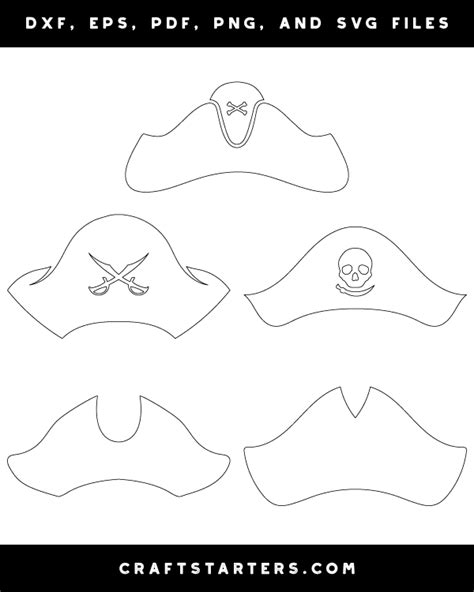 Pirate Hat Patterns and Templates