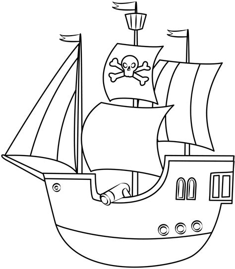 Pirate Ship Template 10