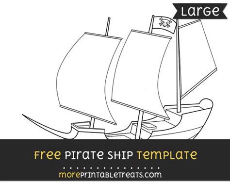 Pirate Ship Template 6