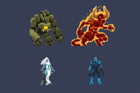 Pixel Art Fantasy Creatures