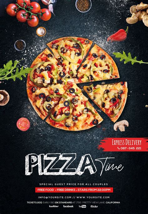 Pizza template design inspiration and ideas