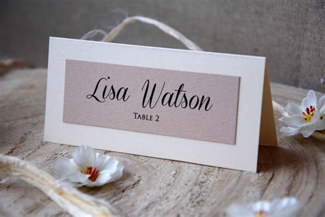 Place card template