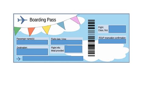 Plane Ticket Templates Example