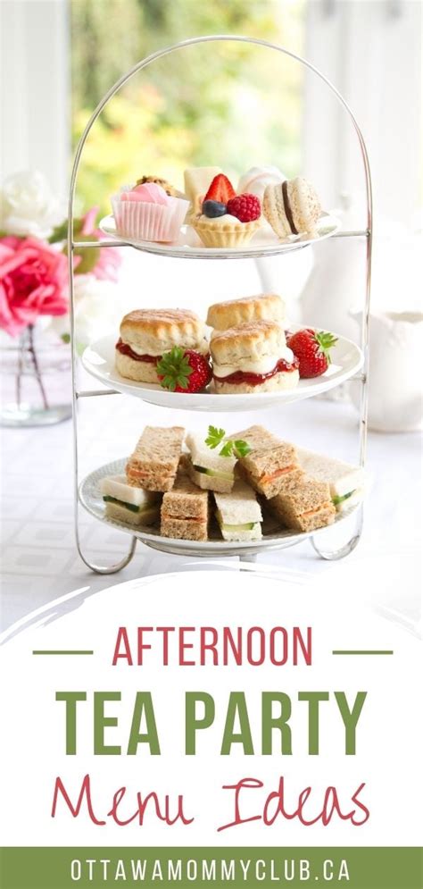 steps to plan a tea party menu