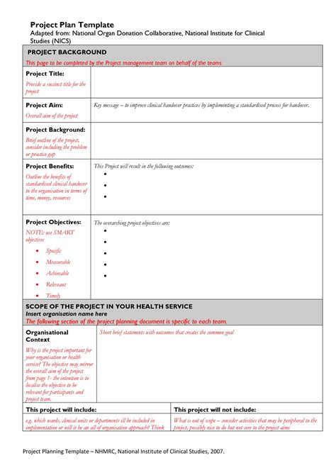 Planning Templates