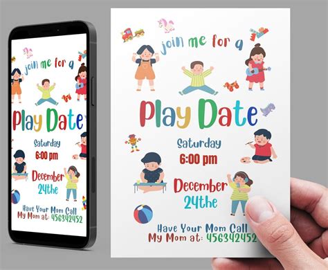 playdate invitation themes