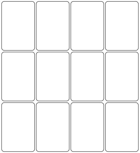 Example of a playing card template