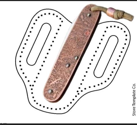 Pocket knife sheath templates