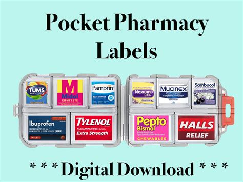 Pocket Medication Labels