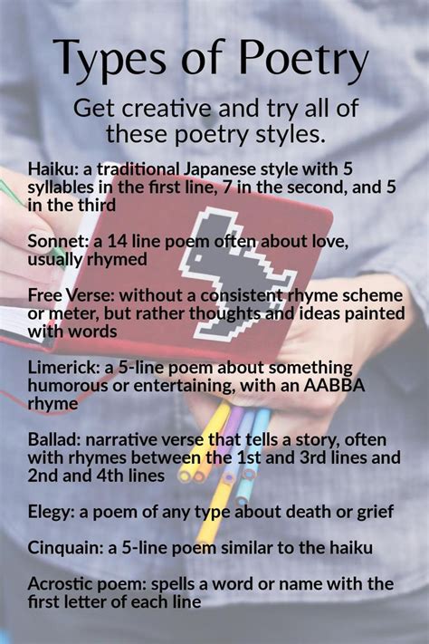 Types of Mother's Day poems