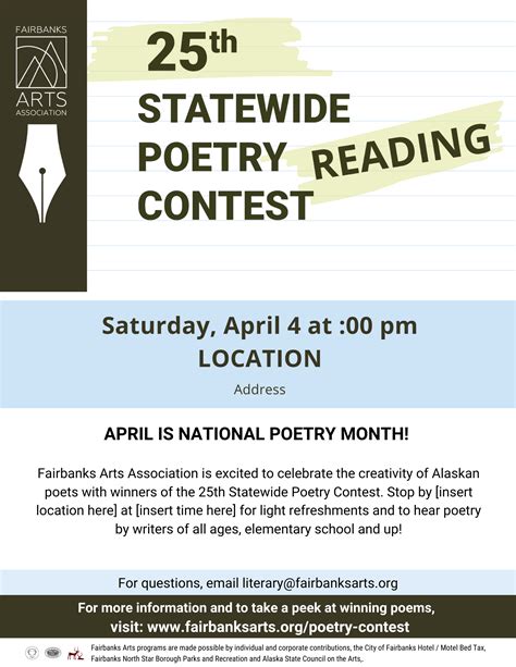 Poetry contest flyer example