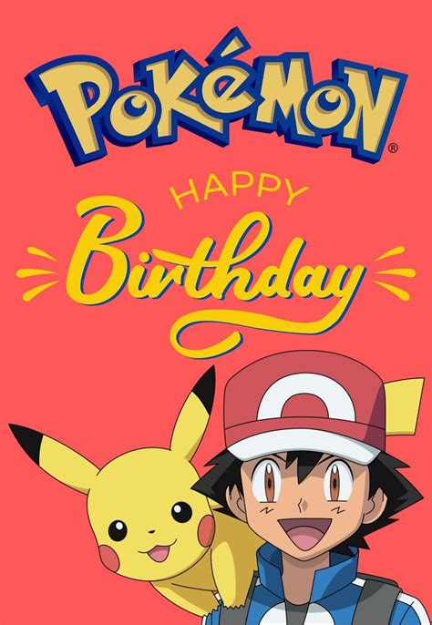 Pokemon Birthday Card Designs