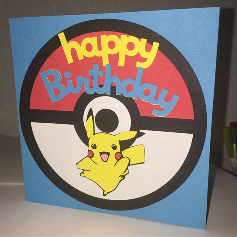 Pokemon Birthday Card Ideas for Boys