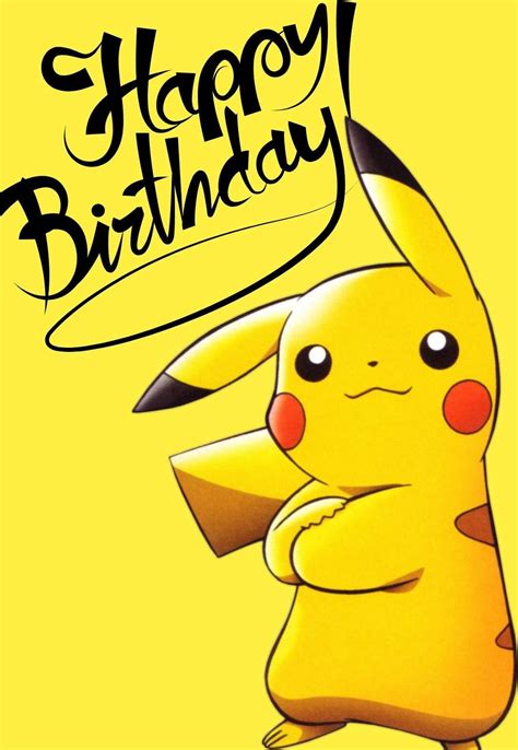 Pokemon Birthday Card Ideas for Girls