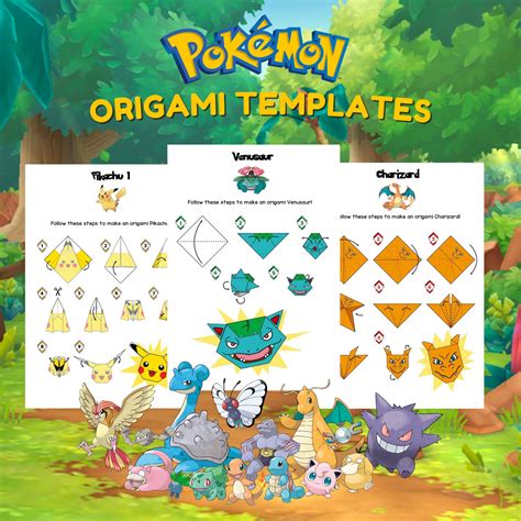 Pokémon Origami Templates