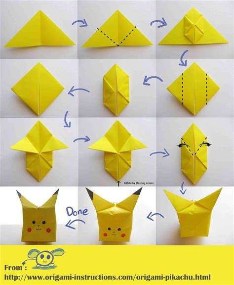 Pokémon Origami Tutorial