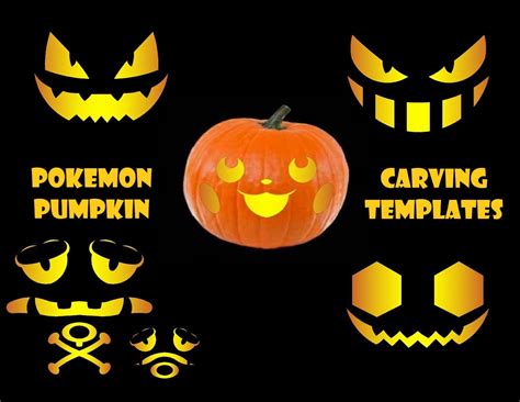 Pokemon Pumpkin Carving Templates and Designs