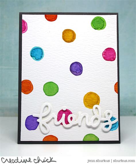 Polka Dot Card Making