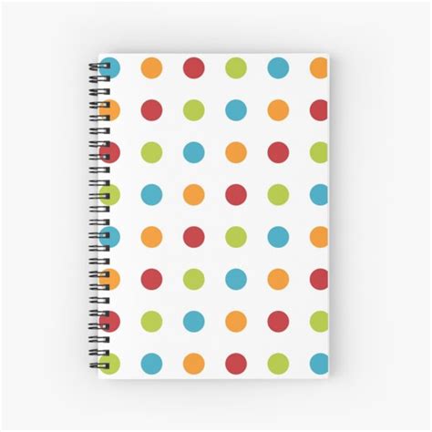 Polka dot notebook paper designs