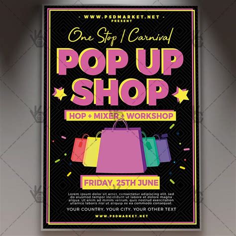 Pop-up shop templates for retail businesses