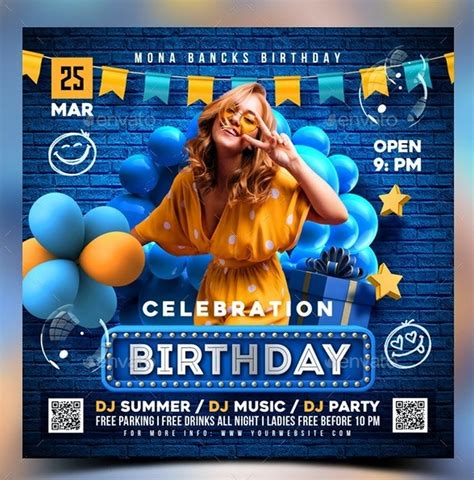 Popular Birthday Flyer Templates