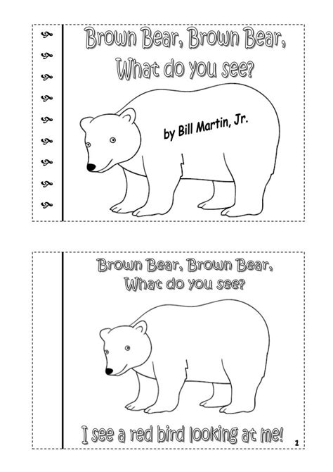 Popular brown bear book printable fun activities