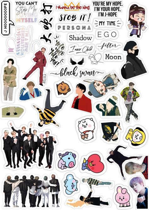 Popular BTS Sticker Designs