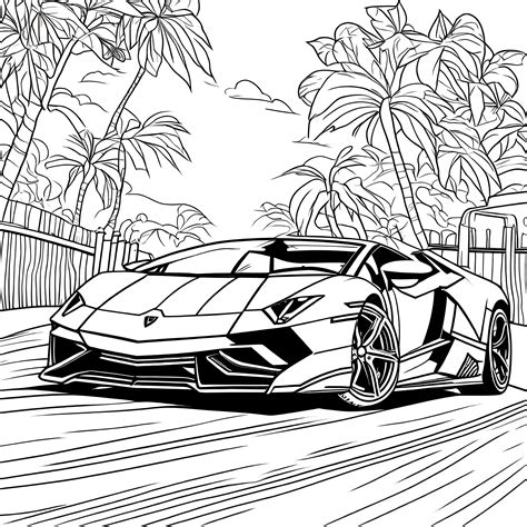 Most Popular Lamborghini Models for Coloring Pages