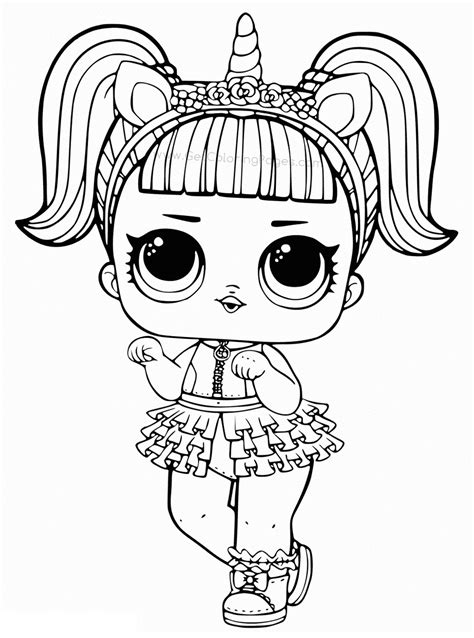 Popular LOL Doll Coloring Pages