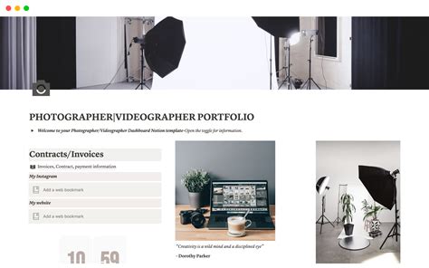 Portfolio Template for Videographers