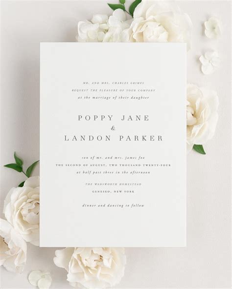 Postcard Wedding Invitation Etiquette