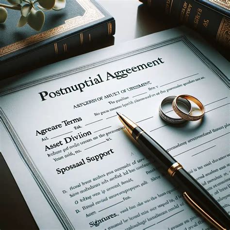 Postnuptial Agreement Terms