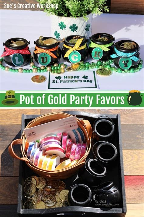 Pot of Gold Party Favor Template