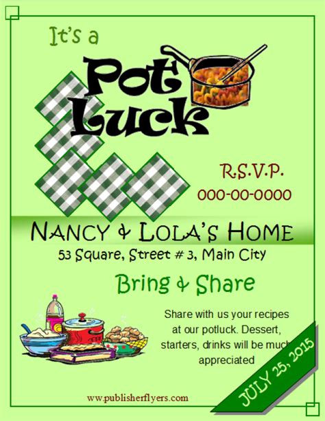 Potluck Flyer Mistakes