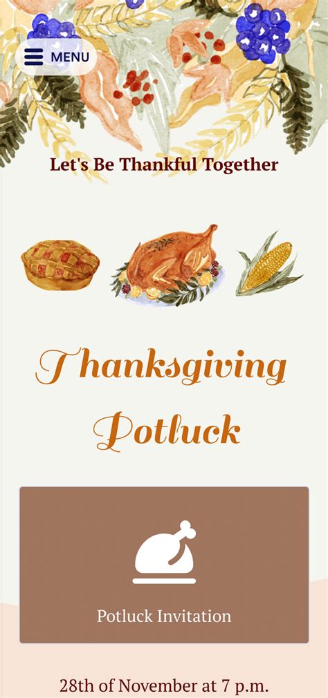 Potluck planner app