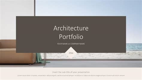 PowerPoint Portfolio Templates for Architects