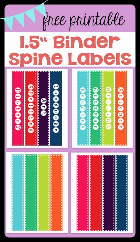 Practical Applications of 5-Word Binder Spine Templates