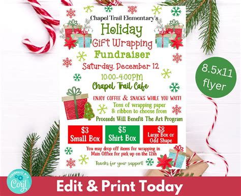 Practical Examples of Gift Wrapping Flyer Template Designs