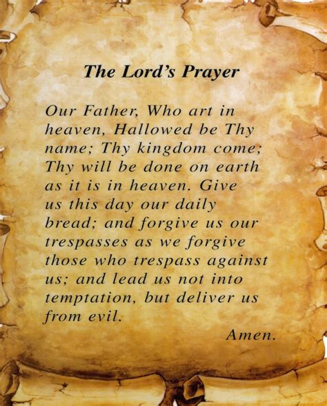 Practical Applications of the Lord's Prayer