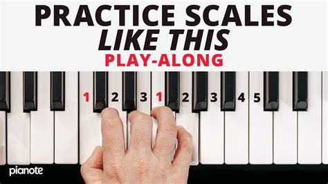 Practicing Piano Scales