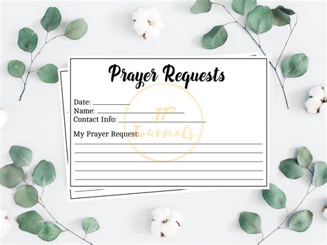 Prayer Cards Request