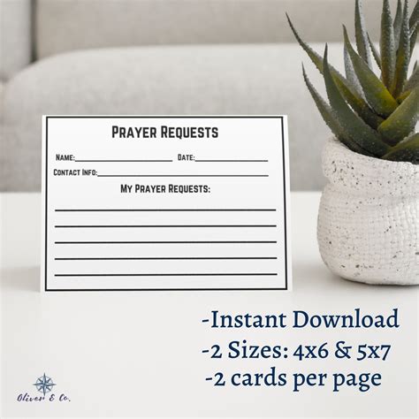 Prayer Cards Requests