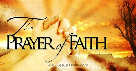 Prayer and Faith