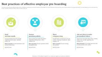 Pre-Boarding Best Practices Image