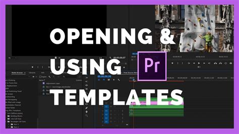 Premiere Pro YouTube templates gallery